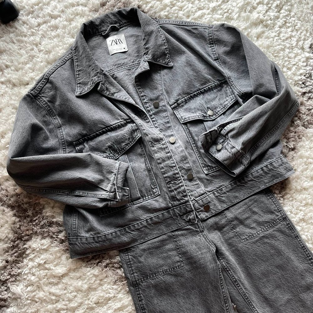 Zara Denim Jeans Jacket and Jeans S size